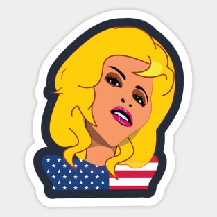 4TH OF JULY GIRL Sticker